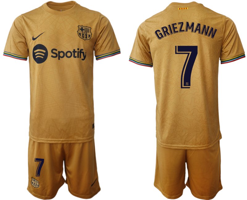 Herren FC Barcelona 2022-23 Auswärtstrikot goldene - Griezmann 7