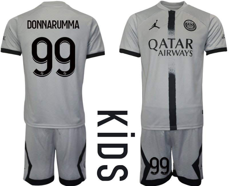 Kinder Paris Saint Germain Auswärts-Trikot 2022-23 PSG Qatar Airways DONNARUMMA 99