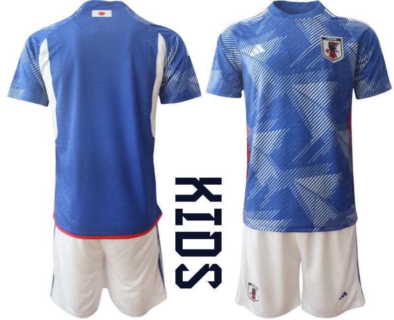 Japan Kinder Heim Trikot WM 2022 - blau