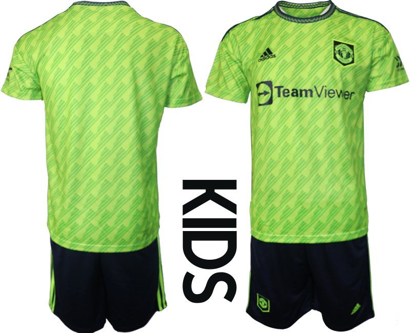 Manchester United Ausweichtrikot 2022-2023 für Kinder