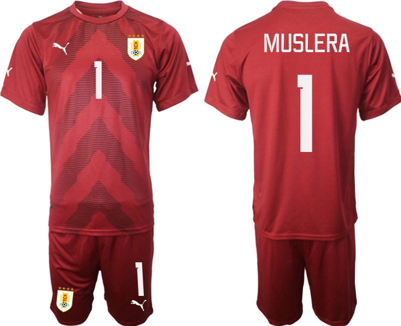 Herren Uruguay Torwarttrikot WM 2022 Trikot burgundy - Muslera 1