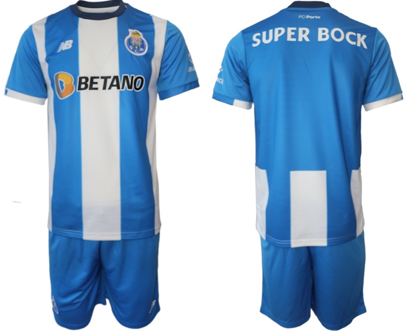 Brandneu FC Porto Heimtrikot 2023/24 Herren Kurzarm + Kurze Hosen