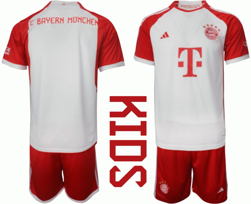 FC Bayern München Heimtrikot 2023/24 Trikotsatz für Kinder