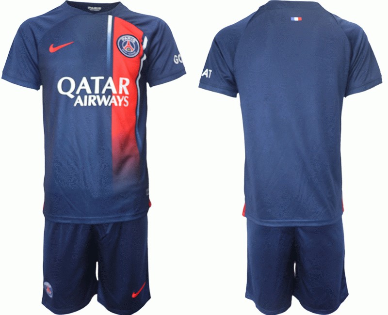 Paris Saint Germain Heimtrikot 2023/24 Herren Kurzarm + Kurze Hosen