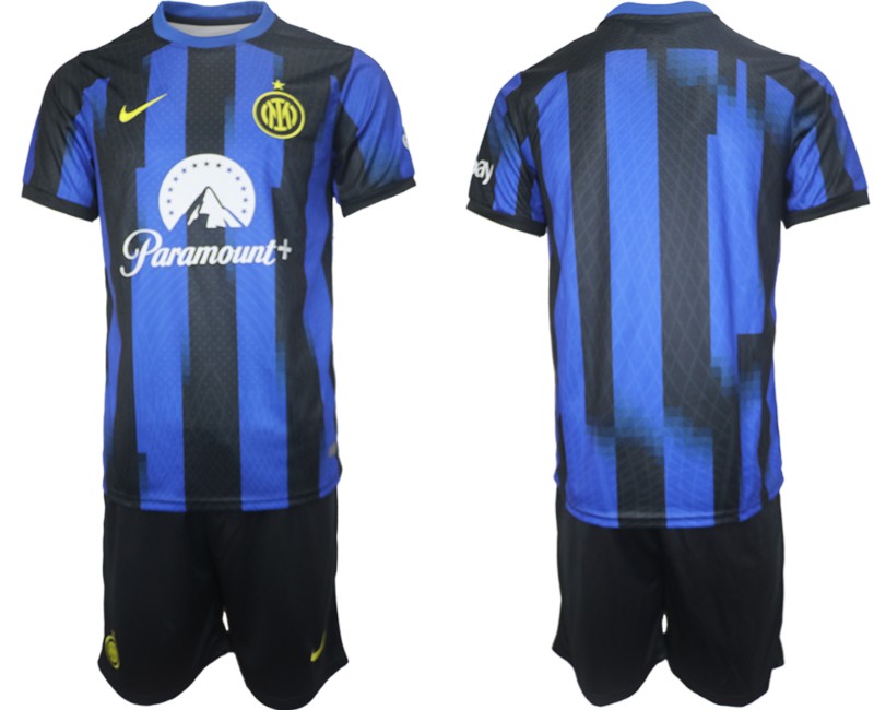 Inter Milan Heimtrikot 23/24 Kurzarm + Kurze Hosen Herren