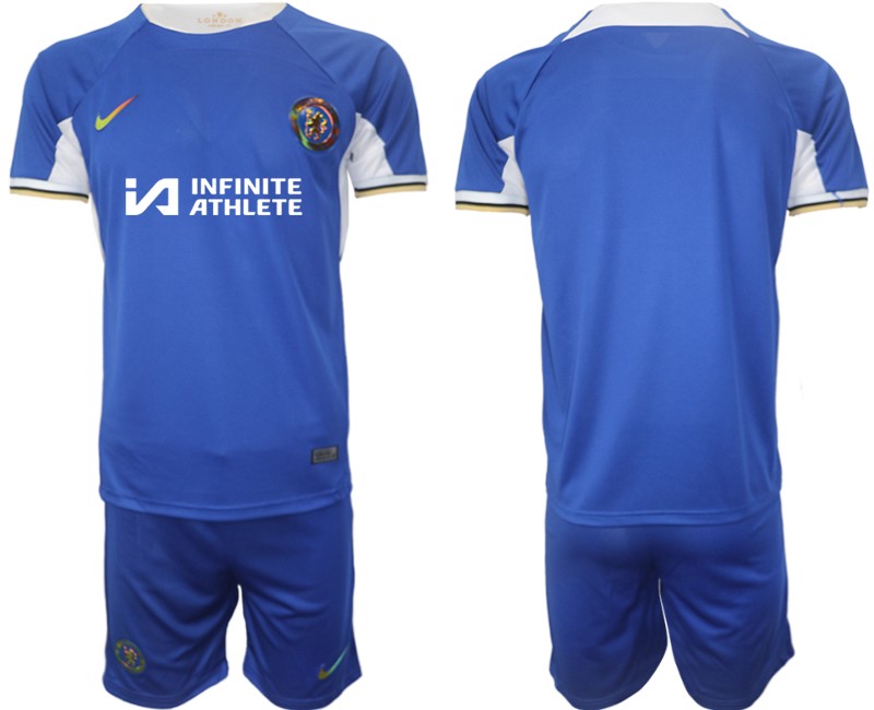 Trikot Chelsea FC Heimtrikot 2023/24 Kurzarm + Kurze Hosen